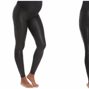 Maternity Faux Leather Leggings